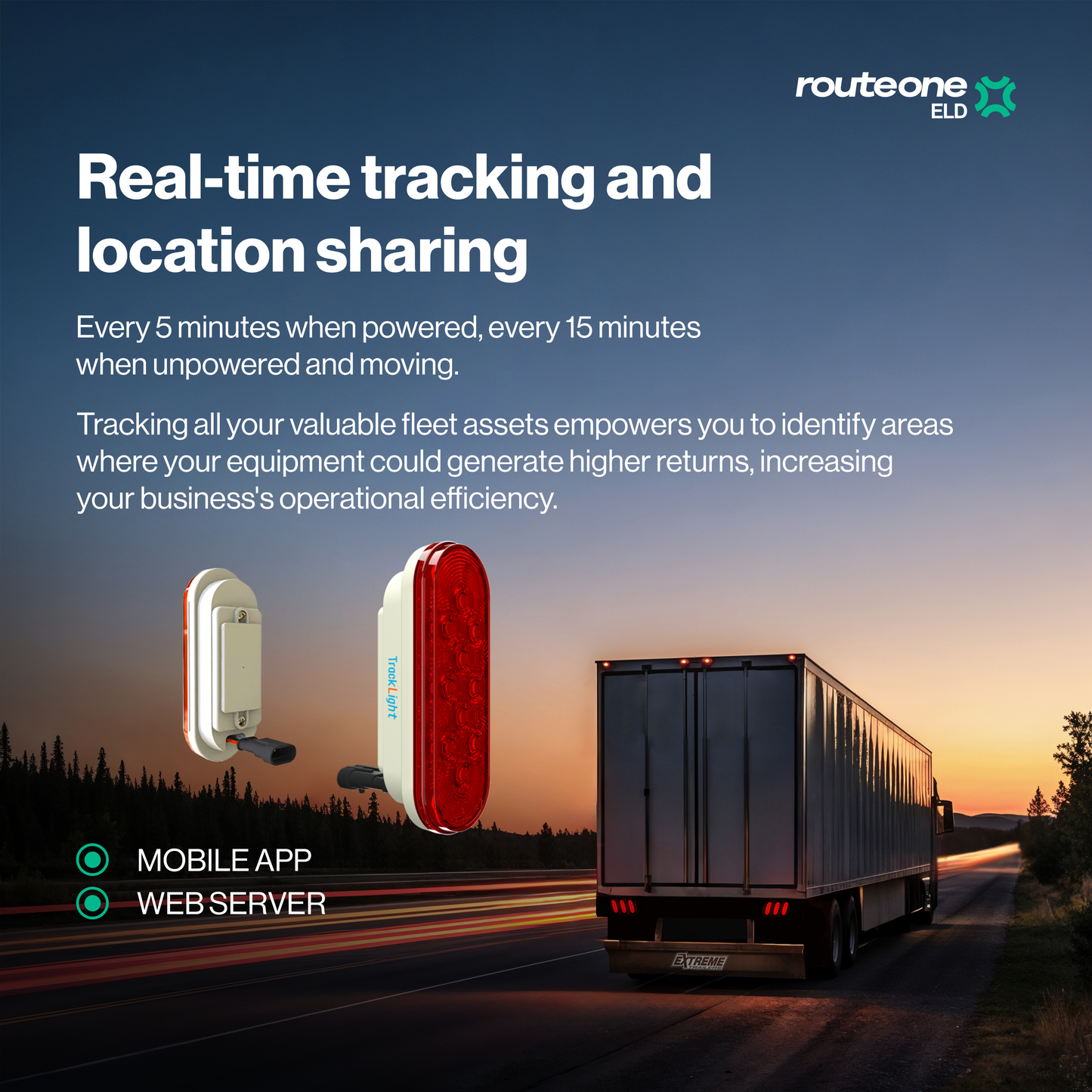 Tail Light Oval Red GPS Tracker